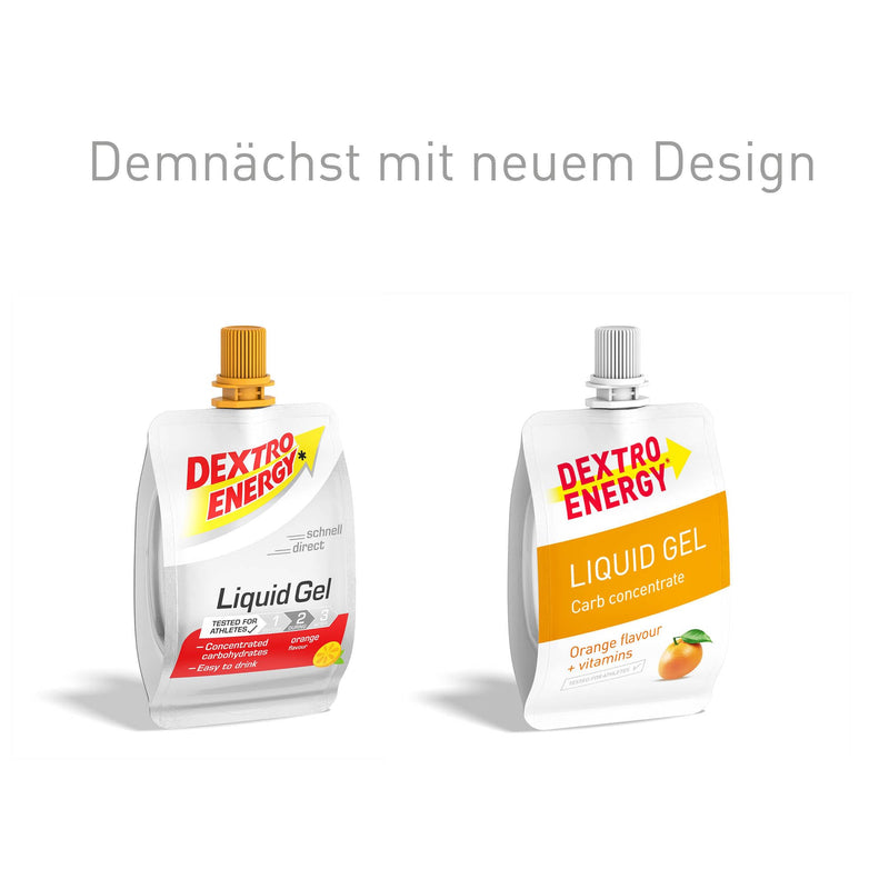 [Australia] - DEXTRO ENERGY LIQUID GEL ORANGE + VITAMINS - 18x60ml (pack of 18) - glucose concentrate from quickly available carbohydrates, energy gel, vitamin B6, energy bar alternative 