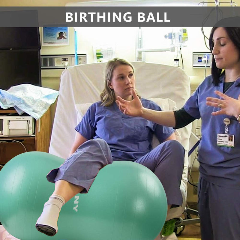 [Australia] - INPANY Peanut Ball - Anti Burst Exercise Ball for Labor Birthing, Physical Therapy for Kids, Core Strength, Flexible Seating, Home & Gym Fintness, Sensory Chair Wiggle Seat for Boys and Girls Green 