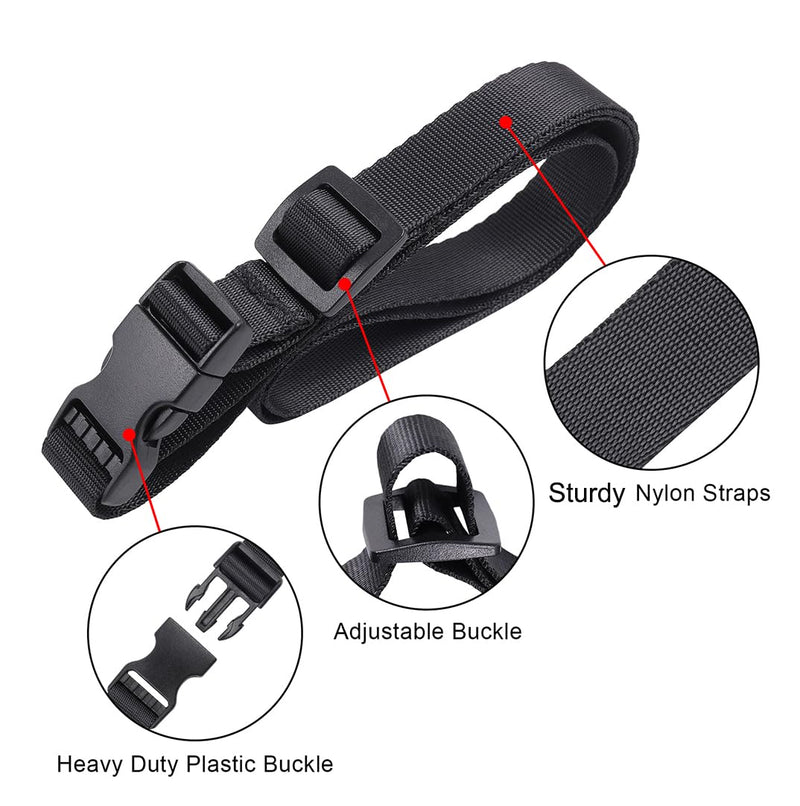 Utility Straps with Quick Release Buckle Outdoor Sports-4 Pack, Luggage Straps, Straps for Suitcase, Bag Straps for Luggage
