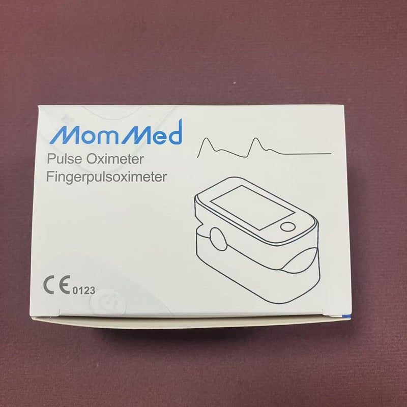 MOMMED Pulse Oximeter, Blood Oxygen Saturation Monitor (SpO2) with Clear Display, Pulse Rate (PR) Perfusion Index (PI) Finger Oximeter, Accurate Oxygen Saturation Meter for Fitness, Sports or Aviation YM201