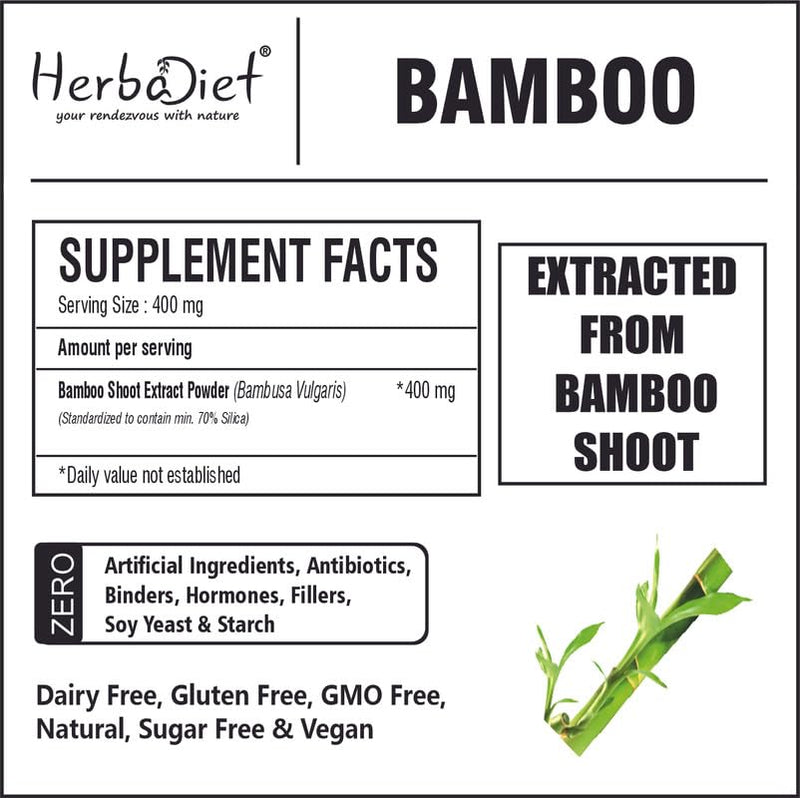 [Australia] - Bamboo Extract Powder | Supports Healthy Skin, Hair & Nails | Natural Hair Supplement with 70% Silica (50 gram / 1.76 oz) 