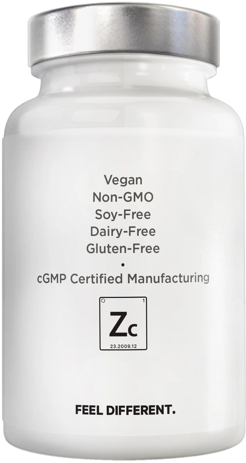 Zinc & Copper Supplement + Probiotics – 3 Months Supply – One Per Day - 25 mg Zinc Picolinate Vitamin Pills - Essential Minerals Supplements – 2 Billion CFUs Probiotic – Vegan, Non-GMO - 90 Capsules