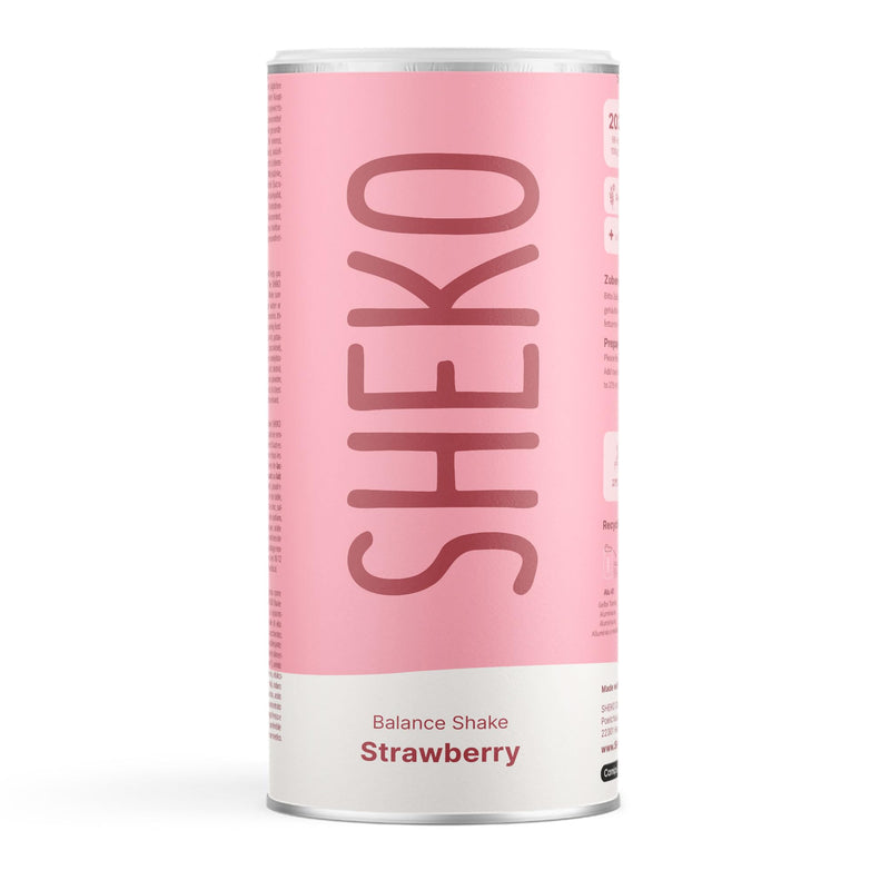 [Australia] - SHEKO Strawberry Meal Replacement Shake - 25 Shakes per Can - High in Protein, Gluten Free & Natural Taste - Diet Shakes for Weight Loss 450 g (Pack of 1) 