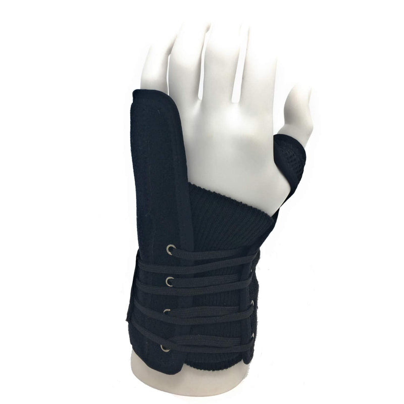 [Australia] - OTC Wrist Brace, Adjustable Thumb Strap Support for Hand Pain Relief, Black (Left Hand), Medium 
