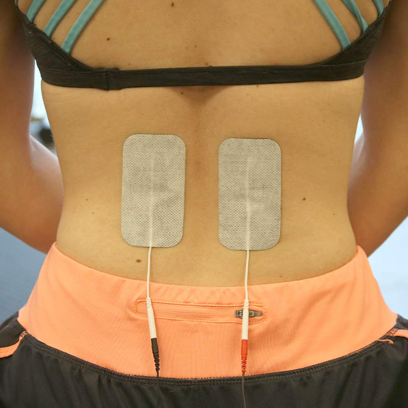 [Australia] - reserv 2" x 4" Rectangle Premium Re-Usable Self Adhesive Electrode Pads for TENS/EMS Unit, Fabric Backed Pads with Premium Gel (Latex Free)(16 Electrodes) 16 Count (Pack of 1) 