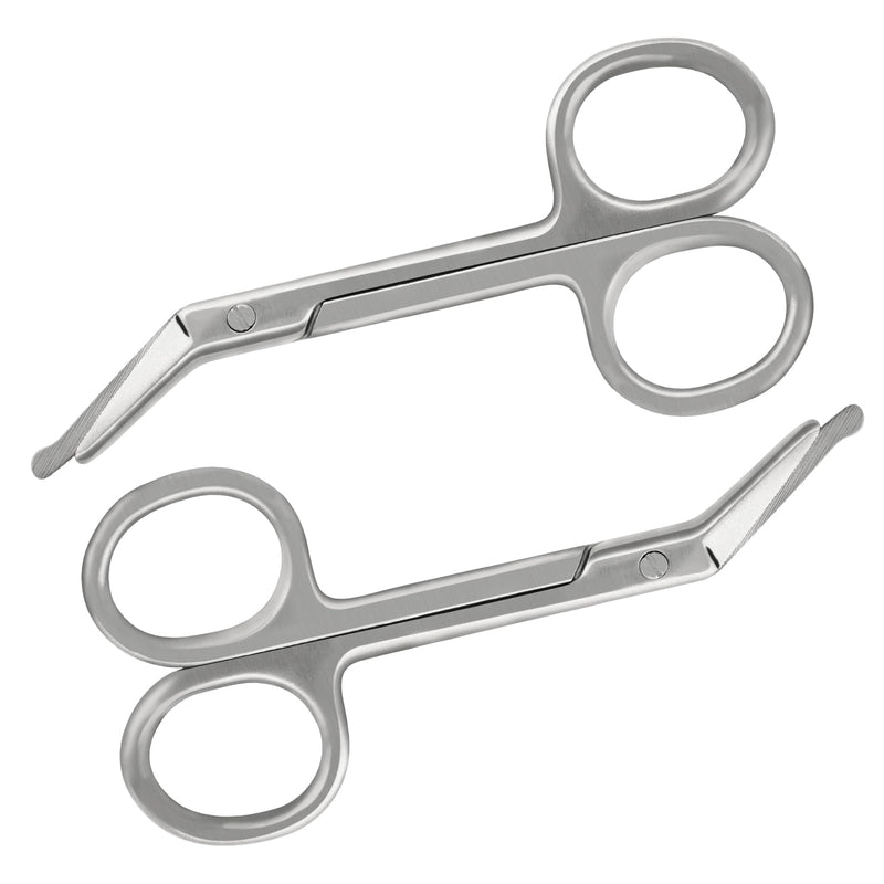 [Australia] - Ostomy Scissors Curved Blunt Tips, Small Scissors for Colostomy Bag and Wafer-2 Pack 2 Pack 