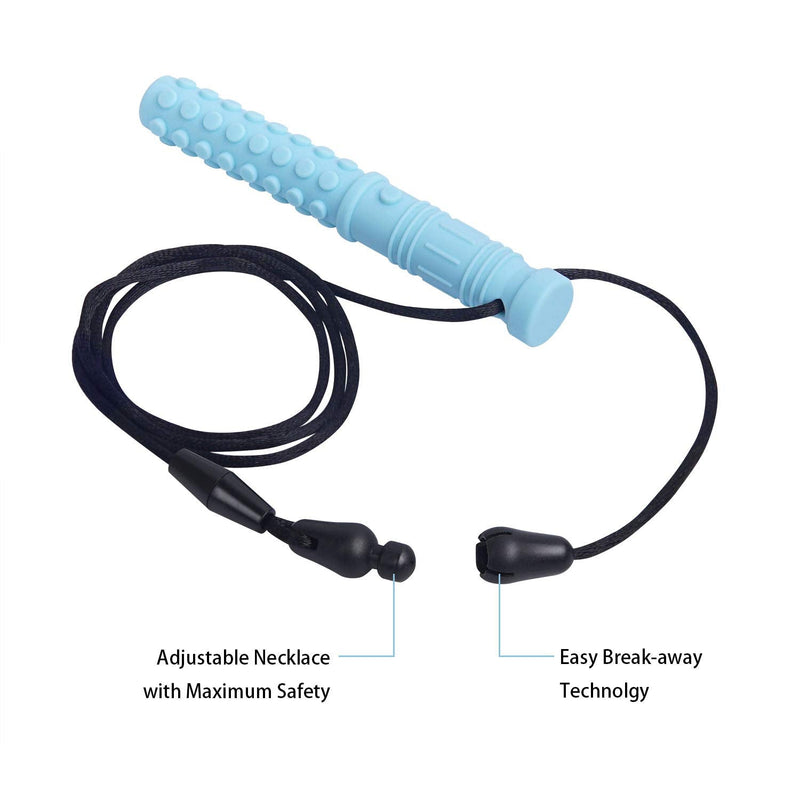 [Australia] - Mace Chew Necklace for Sensory Kids, Silicone Autism Chew Toys, Oral Motor Chewy Necklace Sensory for Teething, ADHD, Biting or Special Needs (6 Pack) 