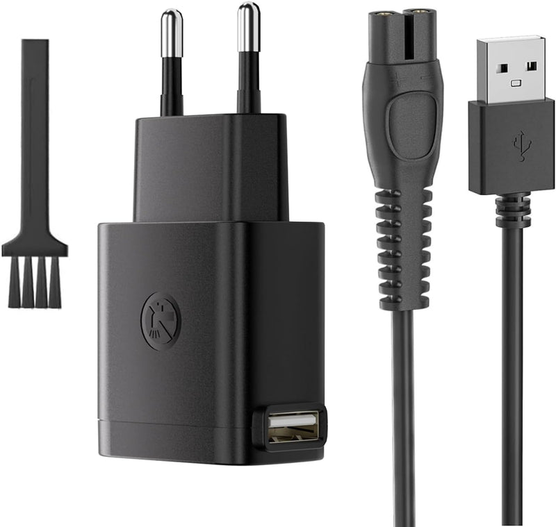 [Australia] - 5V charger charging cable for Philips Norelco shaver One Blade 360 QP2724 QP2734 QP2824 QP2834 QP4530 QP4631 MG7910 MG7930 MG7950 MG5910 MG9510 MG9520 X3001 power supply cable adapter USB 