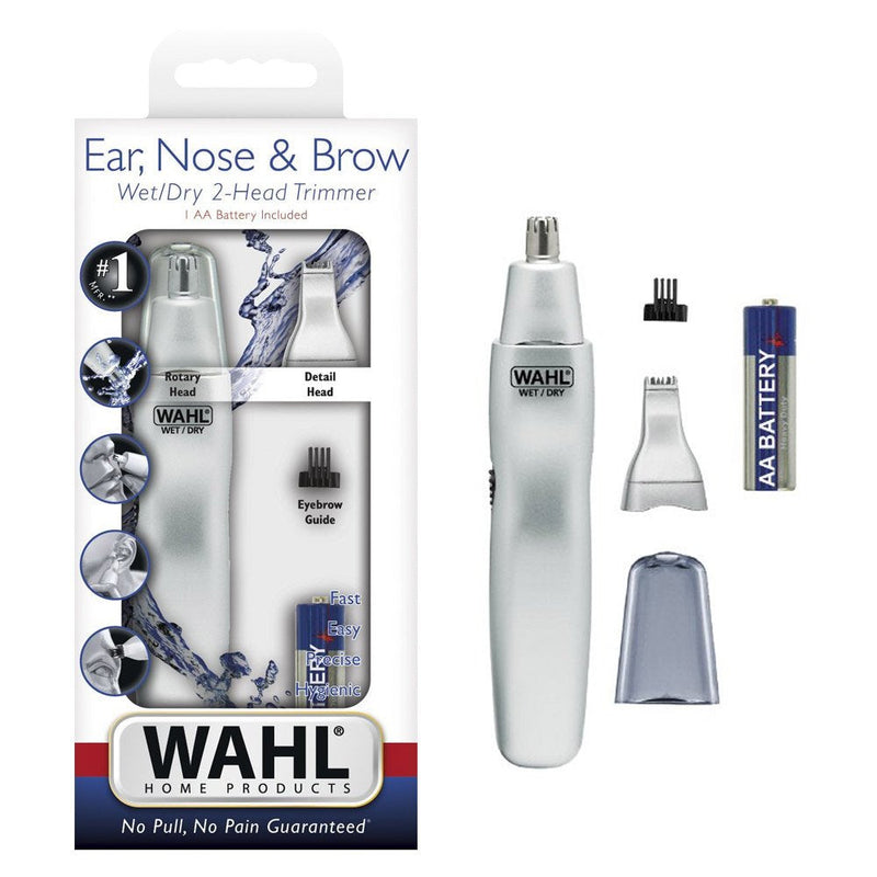 Wahl Wet/Dry Dual Head Trimmer #5545-506 Silver 1 Count (Pack of 1)