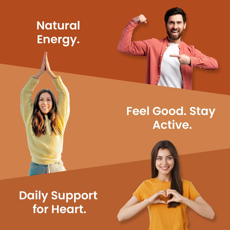 Ved Co Enzyme Q10 60 Vegan Gummies, Support Healthy Heart and Muscles, Promote Cellular Energy, Super Antioxdiant | for Men and Women 30 Days’ Supply,(60 Count (Pack of One)). 60 Count (Pack of One)