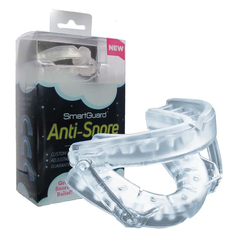 Anti Snore Device. New Customizable Snore Reducing Mouthpiece – Reduce Snoring Aid for Men and Women – Most Comfortable and Adjustable Oral Appliance - Holds Jaw Forward to Open Airway