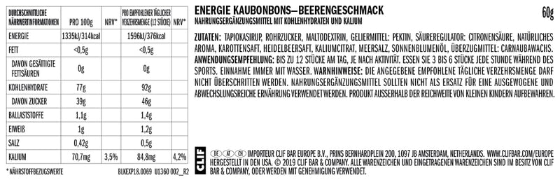 [Australia] - CLIF Bloks 6 test pack (6 x 60g) 