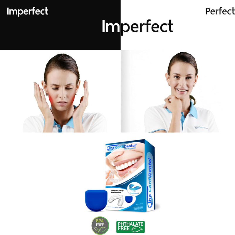 [Australia] - The ConfiDental - Pack of 3 Moldable Mouth Guard for Teeth Grinding Clenching Bruxism, Sport Athletic, Whitening Tray, Including 2 Regular and 1 Heavy Duty Guard (2 (LLL) Regular 1 (II) Heavy Duty) Model I (2pcs.) + Medel III (1pcs.) Blue 3 