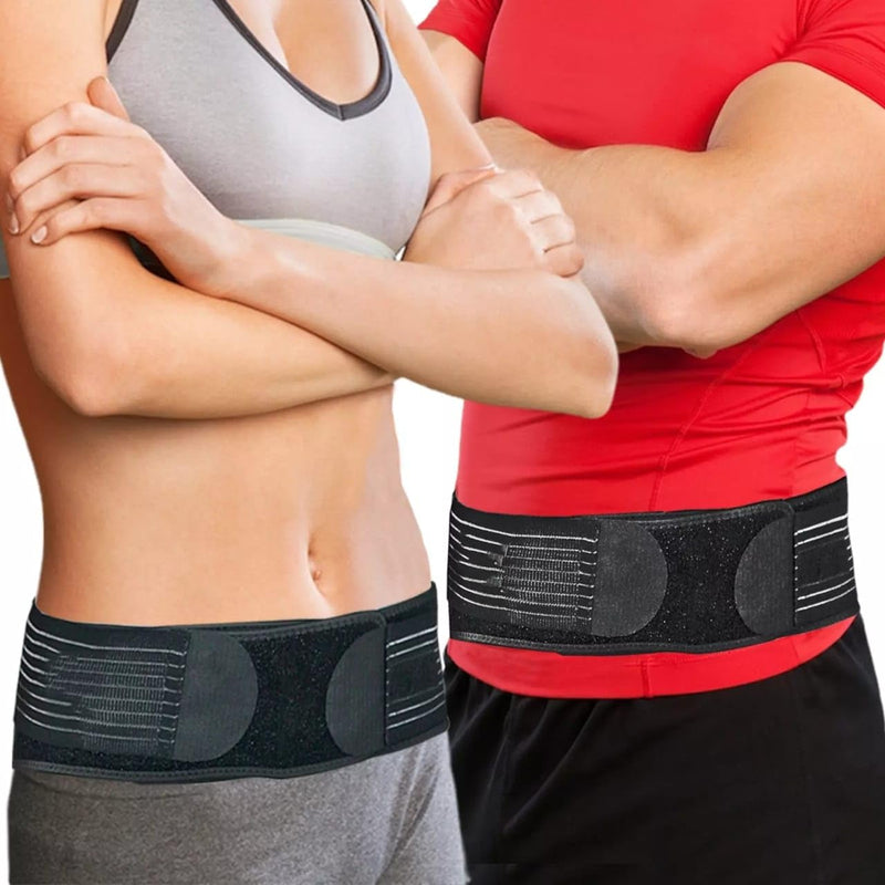 Premium Sciatica Belt Support | Adjustable Lumbar & Hip Brace | Pain Relief for Lower Back | Comfortable & Breathable Compression Belt for Sciatica & Sacroiliac Pain (Unisex) (Black)