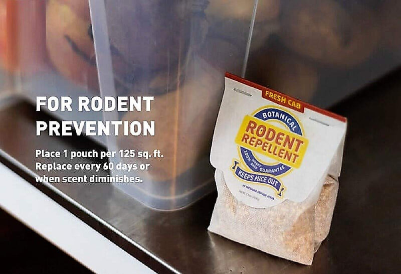 [Australia] - Fresh Cab Rodent Repellent; Quickly Repelling Pests from Treated Areas; Preventing Re-Infestation for up To 3 Months; Safe for Children, Pets and the Environment; Non-Toxic; 8-Scent Pouches 