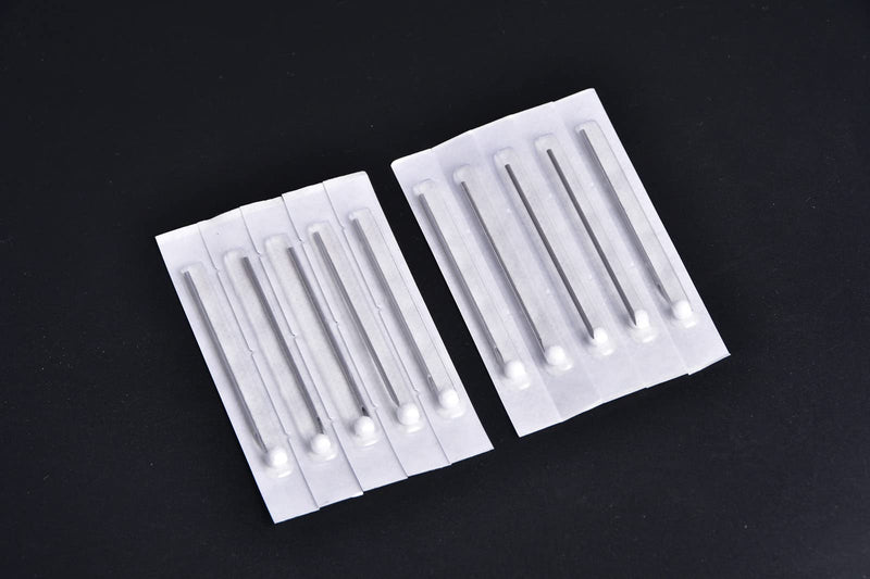 JIESIBAO 10PCS 14G Piercing Needles, Hollow Needles Stainless Steel Disposable Sterile Piercing Needles for Belly Navel Ear Cartilage Nose Lip Tongue Nipple Piercing 2-14G(1.6mm)