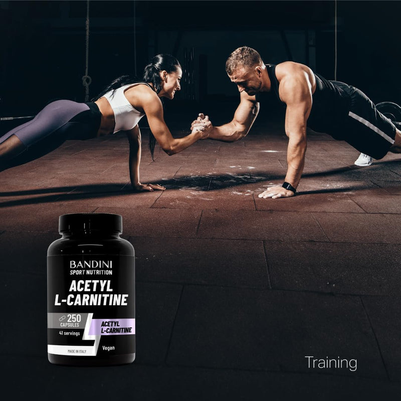 Bandini® Acetyl L-Carnitine 250 capsules | 3000mg per daily dose | Acetyl-L-Carnitine Amino Acid Sports Performance Supplement | High Strength ALCAR | Metabolism & Energy | 41-Days Supply | 100% Vegan