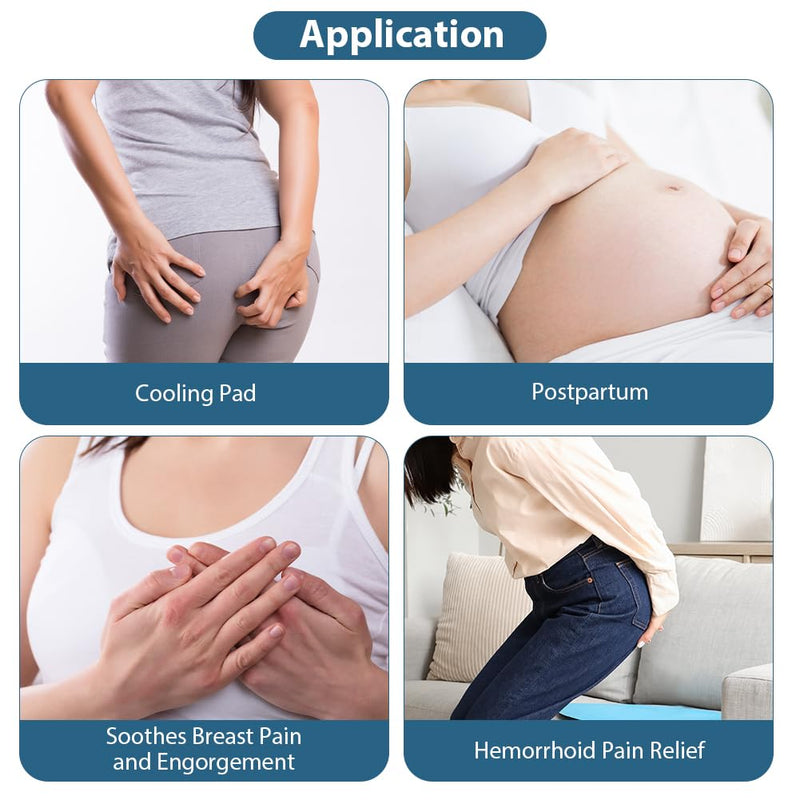 [Australia] - ACWOO Postpartum Compress Cold & Warm, Postpartum Compress for Caesarean Section, Hemorrhoids or Menstrual Cramps Pain and Discomfort (Blue) Blue 