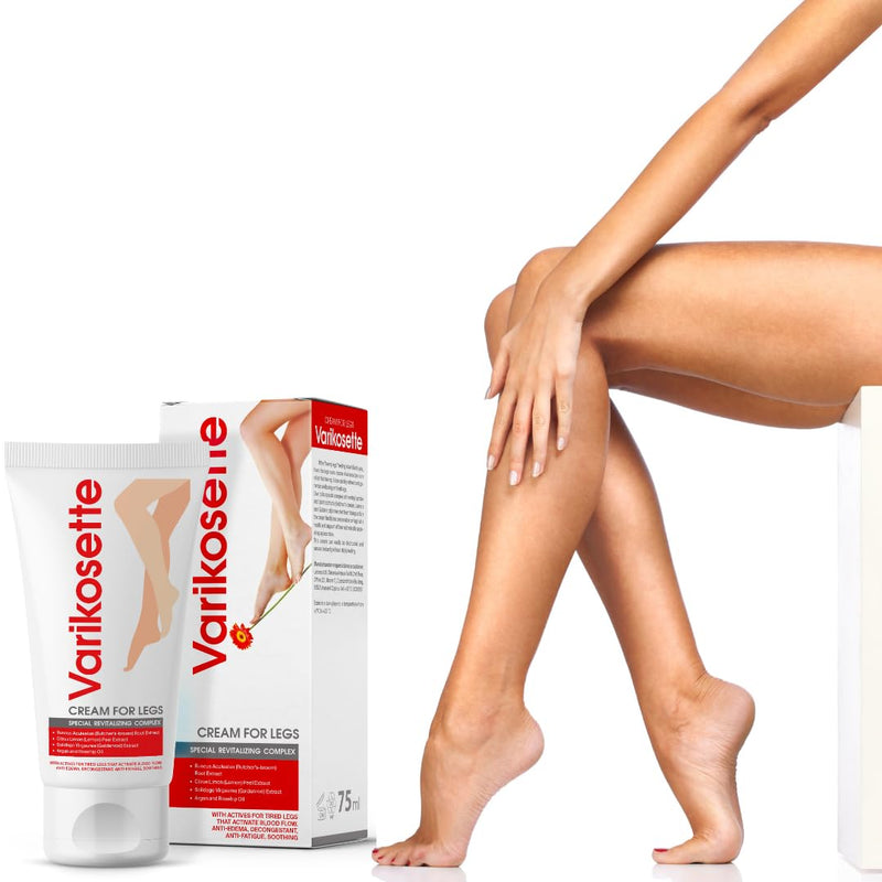 [Australia] - Varikosette - Heavy and tired legs - varicose veins - stimulates blood circulation - provides relief when standing or walking for long periods - very refreshing - soothing - intensive care 