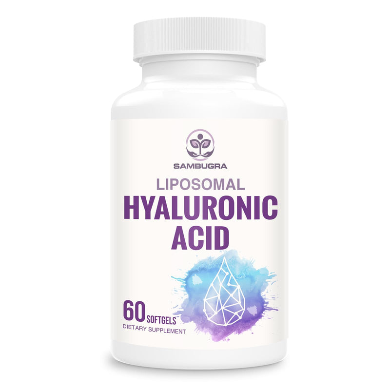 [Australia] - Liposomal Hyaluronic Acid 1000mg, High BioavailabilityHyaluronic Acid Capsules, Dietary Supplement Support Skin and Bones, 60 Capsules 60 Count (Pack of 1) 