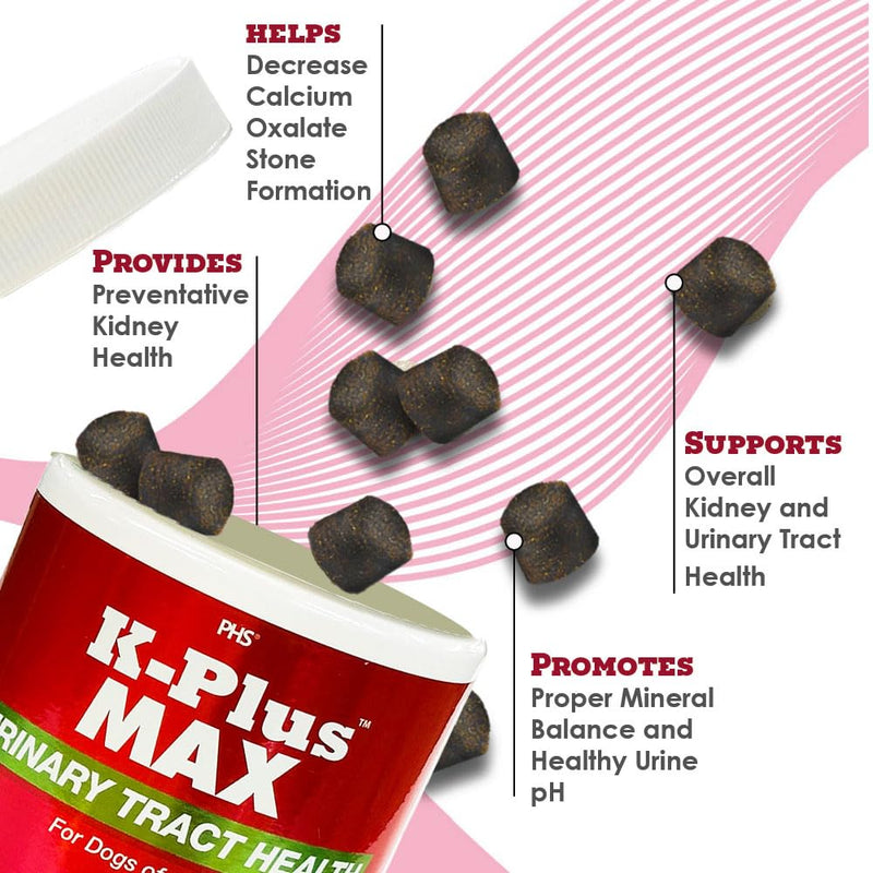Urinary Tract Health, UTI, Bladder & Kidney - Cranberry, Potassium Citrate, Methionine (90 Soft Chews) - PawsPlanet Australia