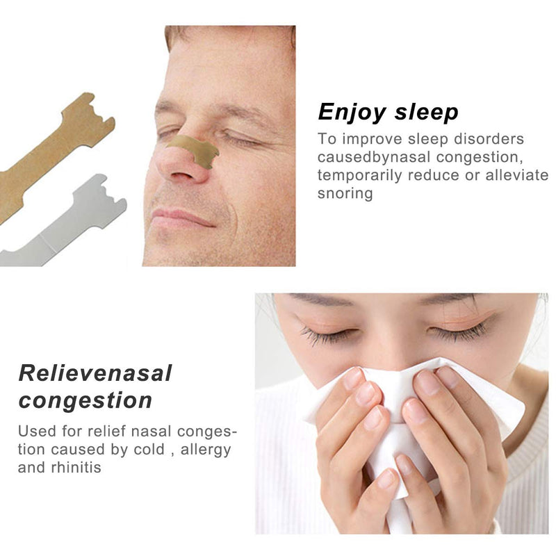 [Australia] - Large Better Breathe Nasal Strips to Reduce Snoring Works Instantly to Improve Sleep, Relieve Nasal Congestion Due to Colds & Allergies (60 Pack) 60 Pack 