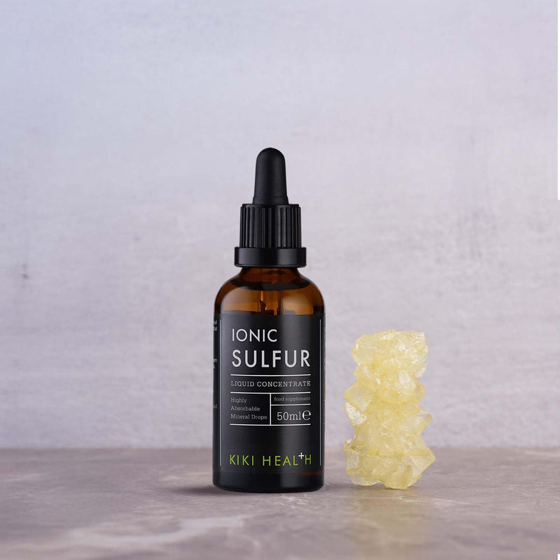 Ionic Sulfur Liquid Concentrate 50ml – Connective Tissue Structure & Mineral Support – High Absorption Sulfur Supplement Drops for Structural Compounds & Daily Mineral Balance, 85mg/Serving