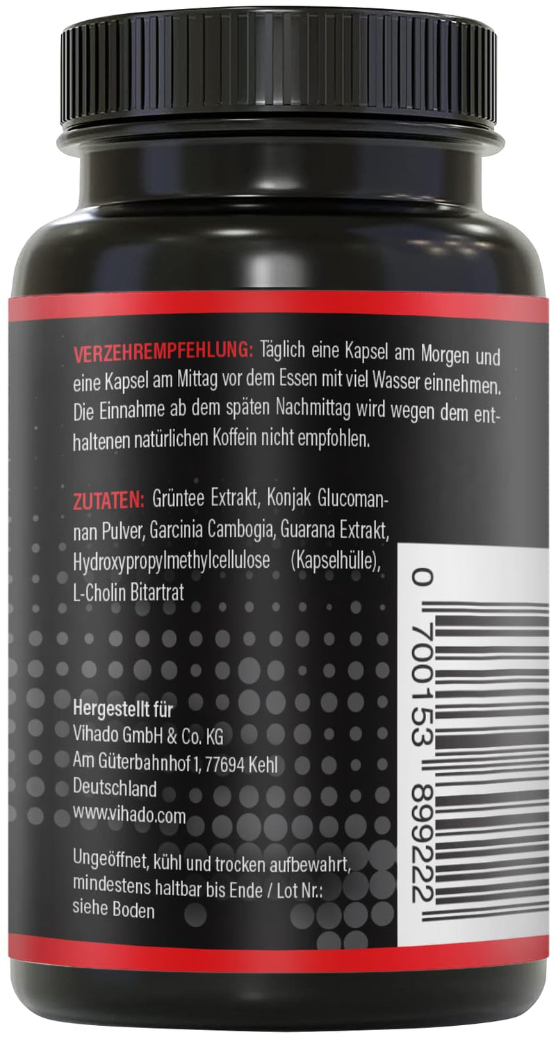 [Australia] - BRNR TURBO BRNR Instant Metabolism Formula with Choline, Green Tea Extract, Glucomannan, Garcinia Cambogia, Guarana, 120 Capsules 