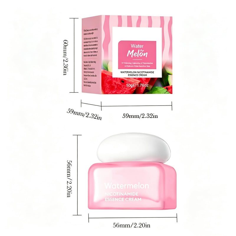 Watermelon Niacinamide Vitamin B3 HA Face Cream Lotion,Face Moisturizers | Firming Hydrating Facial Creams,Moisturizing Facial Skin Care Cream,Brighten skin tone 50g 1.76 OZ