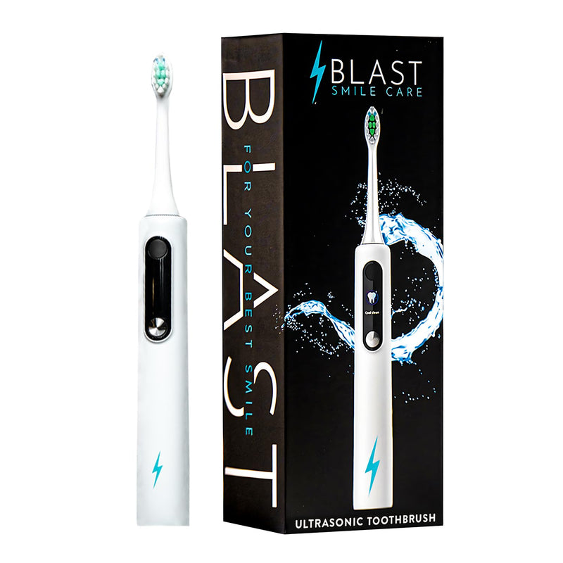 Electric Toothbrush with Tynex Bristles - Rechargeable Toothbrush with 30-Second Reminder & 2-Minute Smart Timer - IPX7 Waterproof Sonic Tooth Brush Includes 2 Tooth Brush Heads