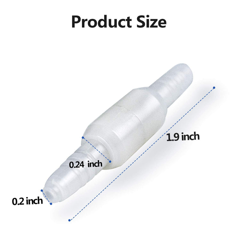 [Australia] - 5Packs Oxygen Tubing Swivel Connector for Oxygen Tubing, Swivel Oxygen Tubing Connector, Avoid Tangling of Tube 5 Count (Pack of 1) 