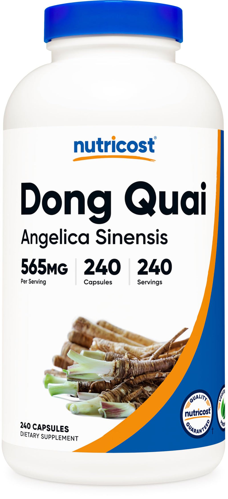 [Australia] - Nutricost Dong Quai 565mg, 240 Capsules (Angelica Sinensis) - Vegetarian Caps, Non-GMO, Gluten Free 240 Count (Pack of 1) 