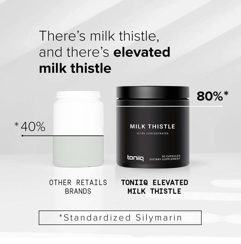 [Australia] - Milk Thistle - Ultra High Potency 50:1 Extract with 80% Silymarin - Highly Concentrated - Third-Party Lab Tested - 90 Capsules 90 Count (Pack of 1) 