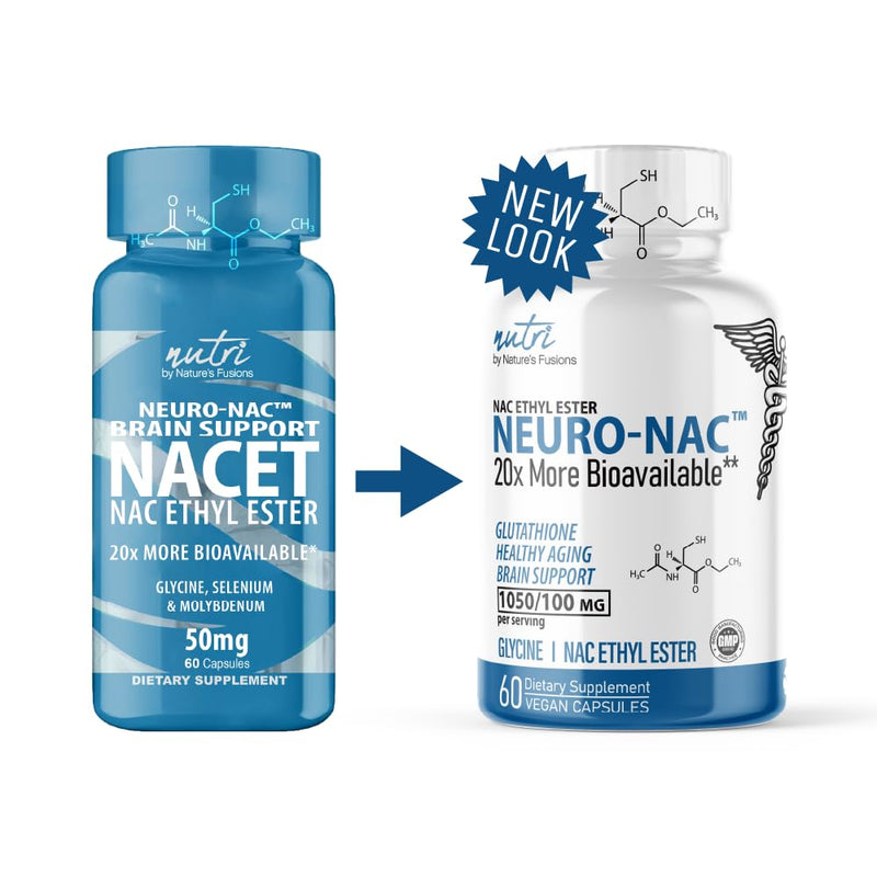 [Australia] - Neuro NAC Supplement N-Acetyl Cysteine Ethyl Ester (2 Pack)- 20x More Bioavailable Than NAC 600 mg - Boost Glutathione 10x More Than Liposomal Glutathione - N Acetyl Cysteine Ethyl Ester 120 Capsules 60 Count (Pack of 2) 