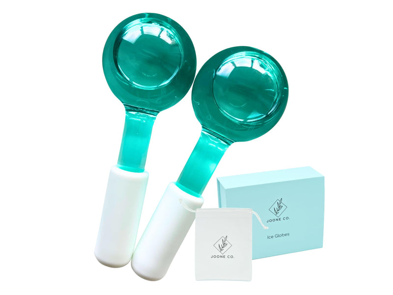 Ice Globes for Face - 2 Pack Cryo Globes for Face, Neck, & Eyes - Skin Care Tools for Dark Circles, Wrinkles, & Collagen Production - Facial Globes for Daily Beauty Routines