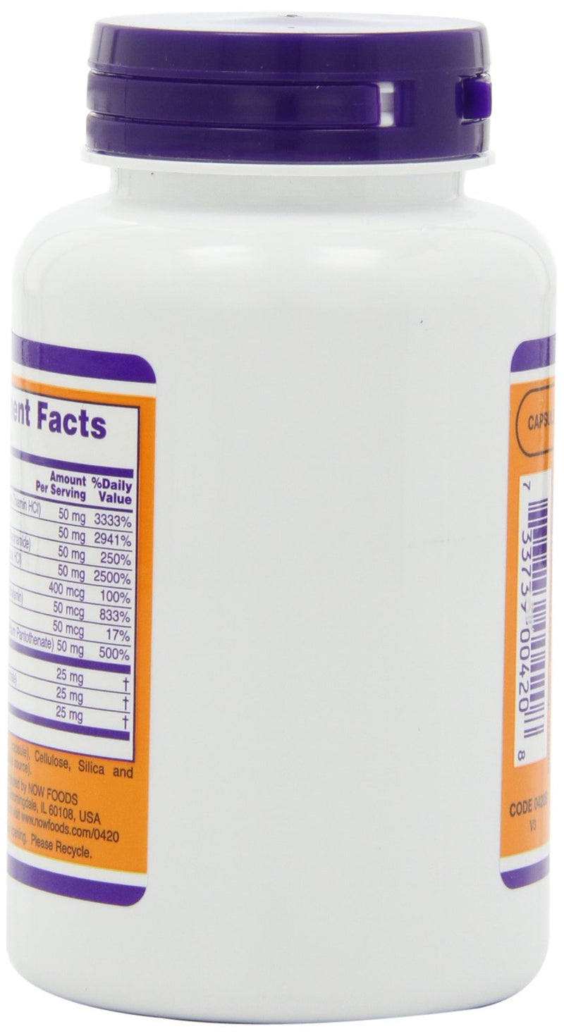 NOW B-50 Capsules, 100 Capsules (Pack of 2)