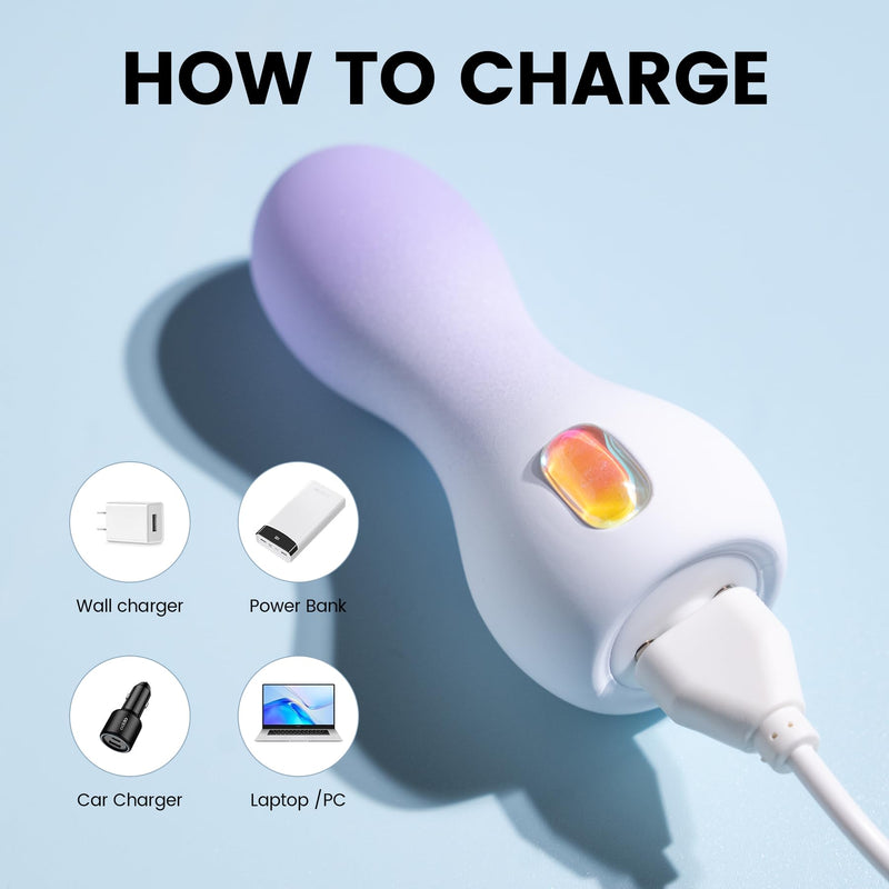 [Australia] - Personal Massage Device Smallest and Strongest Cordless Handheld Massager - Cute & Powerful - Best for Travel - Magic Stress Away - Perfect on Neck Legs Hand Pains and Sports (Yellow) Yellow 