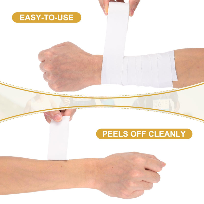 [Australia] - Athletic Sports Tape, Athletic Tape Strong Adhesive Easy Tear with Serrated Edges - Fitting for (Athletes/Sport Trainer/Gymnastics/Boxing) 1 in x 30 Ft, 15 Rolls, Ecru 