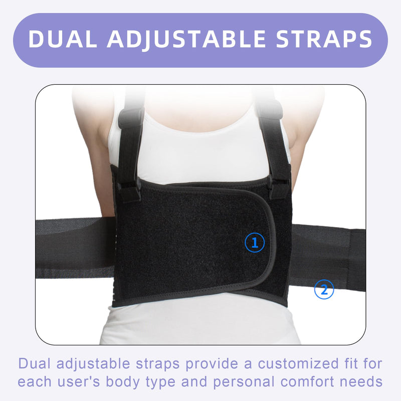 [Australia] - Rib Brace for Women,Breathable Chest Belt Support for Rib Injury, Fracture, Dislocated Ribs Protection and Post-Operative Recovery,Men Rib Protector for Back Crack (Large) Large 