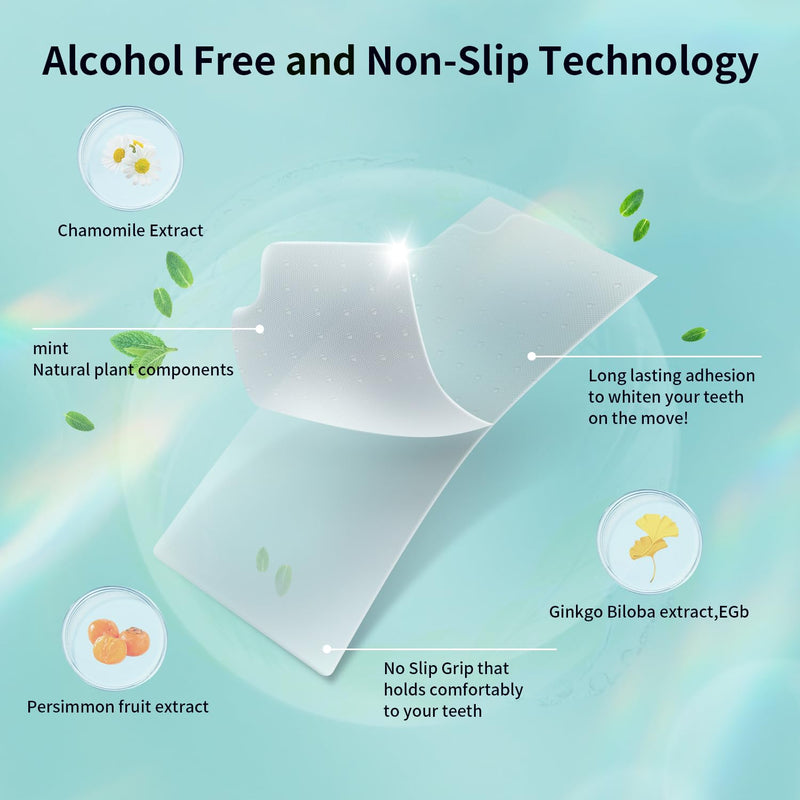[Australia] - Teeth Whitening Strips 7 Treatments Kit - Contain Teeth Whitening PenÔºåSensitive Teeth Whitener, Non-Slip, Dry Strip Technology for Coffee, Wine, Tobacco, and Other Stains (14 Strips) 1 Count (Pack of 14) 