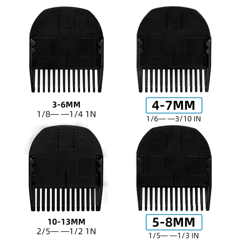 CR8GR8 Professional Guide Comb Fit Cutting Guider for Manscaped 3.0,4 Pack 8 Cutting Lengths from 1/8"-1/2" Inch Fit The Lawn Mower 3.0 Groin Hair Trimmer
