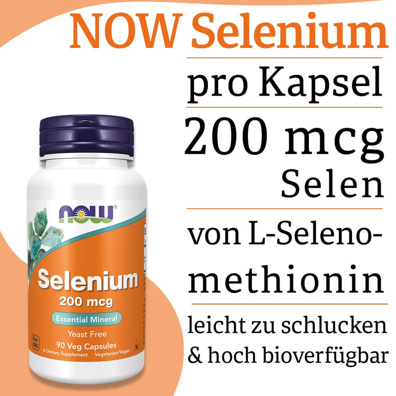 [Australia] - Now Foods, Selenium, 200 mcg, 90 vegan capsules, laboratory tested, trace element, selenium, gluten free, soy free, vegetarian 90 capsules 