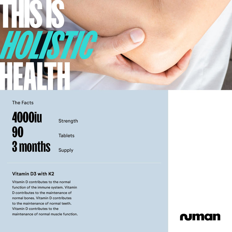 Numan Men’s Supplement Bundle | Vitamin D3 4000 IU & K2 + Testosterone Support with Zinc, Selenium & Vitamin D | Daily Nutritional Support for Men | 90 + 60 Capsules