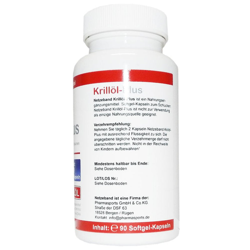 [Australia] - Netzeband Krill Oil 90 Capsules Premium Krill Oil Omega 3,6,9 and Astaxanthin Maximum Values 