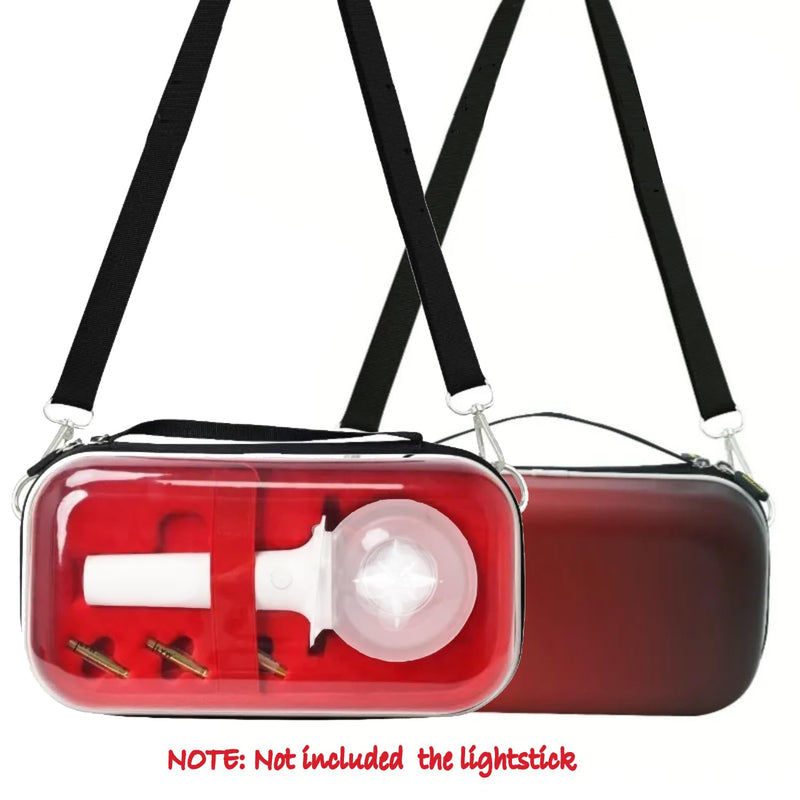 Case for Strays Lightstick - Clear Travel Carrying Storage Bag Holder for Ver.1 / Ver.2 Light Stick - Crossbody Protective Cover Merch for K-pop Fans Gift (Red) Red