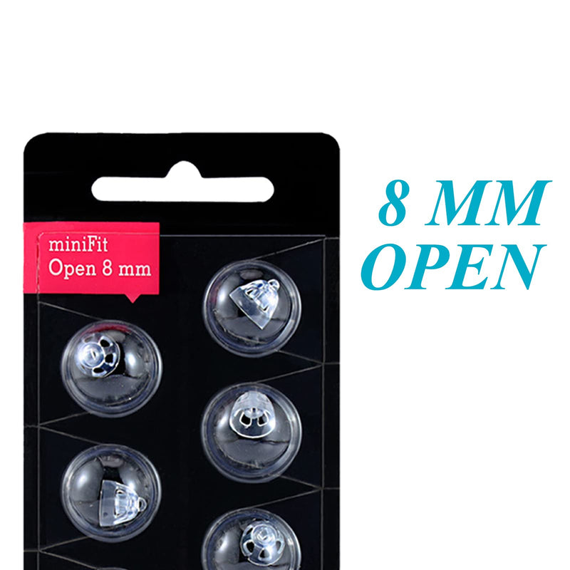 [Australia] - Hearing Aid Domes for Oticon MiniFit Open Vent Bass Domes: 3 Packs (8mm),Universal Domes for Oticon Hearing Aid Supplies 