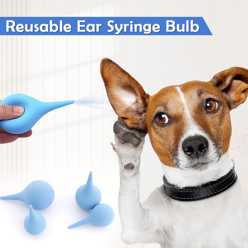 [Australia] - 4 Pack Hand Bulb Ear Syringes, Professional Soft Reusable Rubber Suction Ear Syringe Ball, Manual Fluid Suction Device Ear Washing Squeeze Bulb for Adults, Pet, 4 Sizes(25ml, 41ml, 65ml, 90ml) 