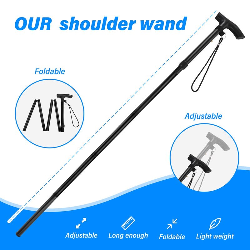 [Australia] - Foldable Shoulder Wand for Physical Therapy & Rotator Cuff Rehab - Lightweight, Portable & Long Enough - Exercise Equipment & Stretching Tool 