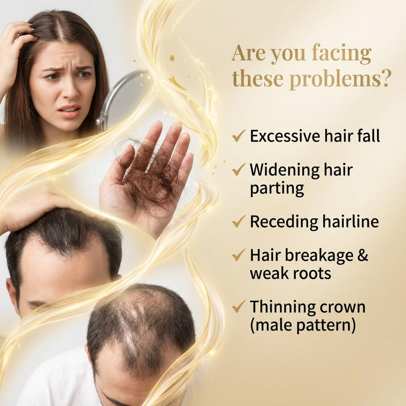 Herbal Anti-Fall Shampoo, Ginger & Ginseng Scalp Cleanser with Jojoba & Oat Extracts, Strengthening Formula for Thinning Hair, 300ml (2-Pack Duo Set)