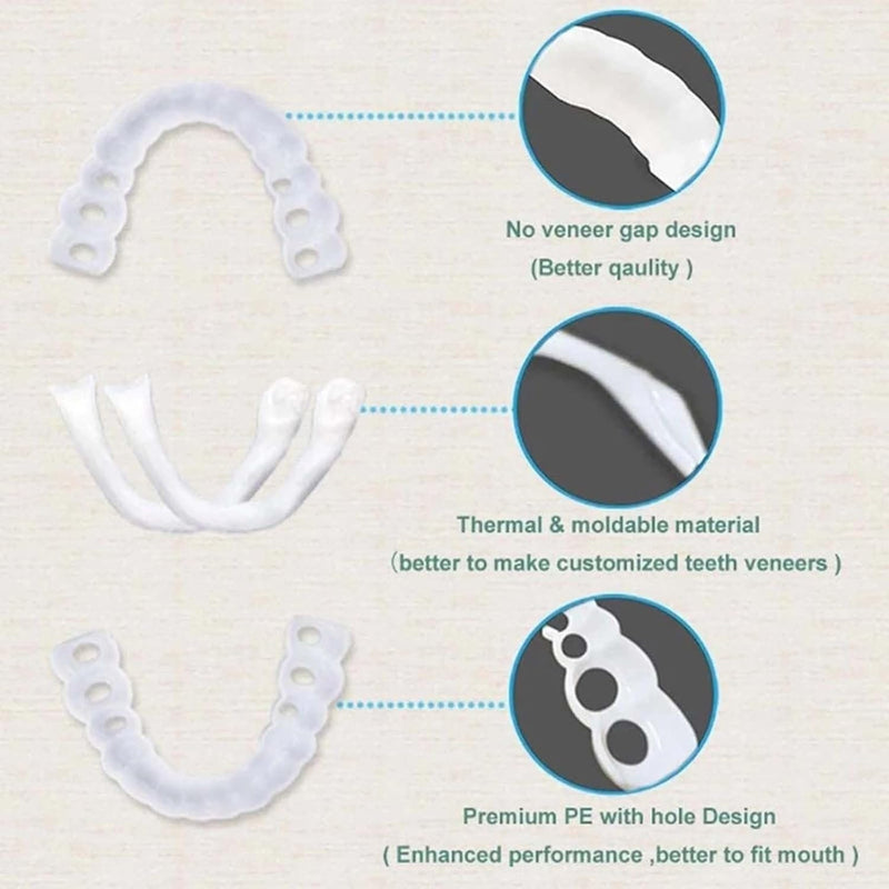 [Australia] - 2 Pairs, Regain Confidence, Temporary Nature and Comfortable,Adjustable for Men and Women (3) 3 